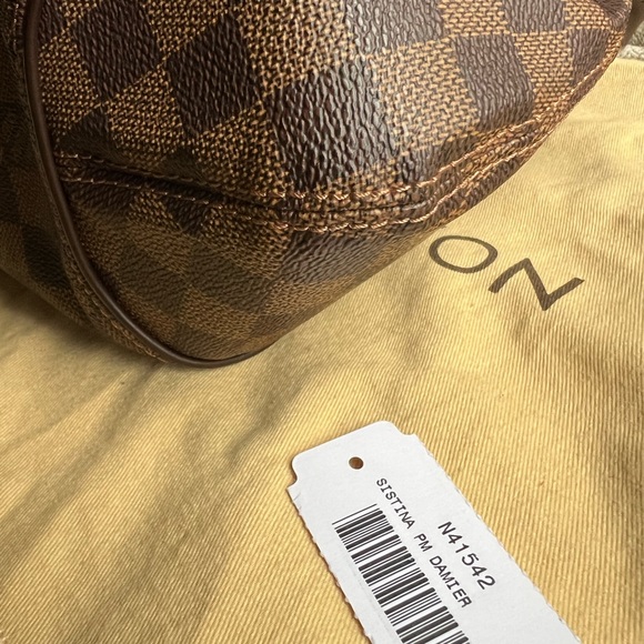 Louis Vuitton Sistina PM Damier Ebene Shoulder Bag second hand - Picture 11 of 14